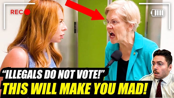 Elizabeth Warren gets TRAPPED and CONFRONTED about illegal immigrants voting!