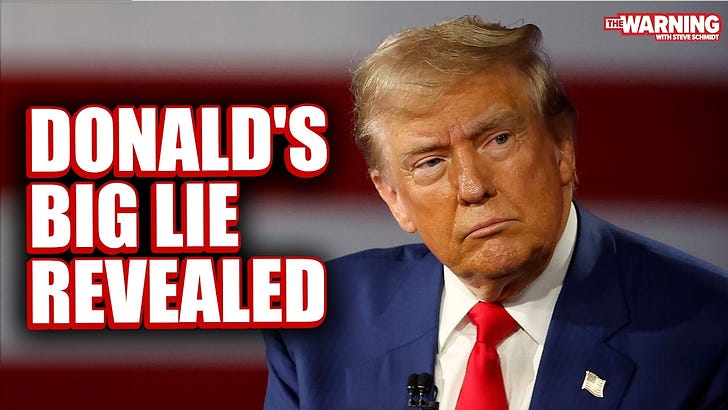 Donald's big lie revealed