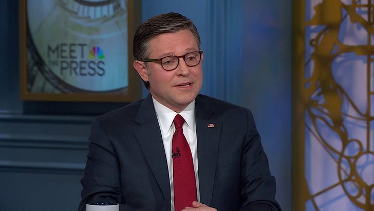 Mike Johnson Talks Like A Typical Abuser On 'Meet The Press'