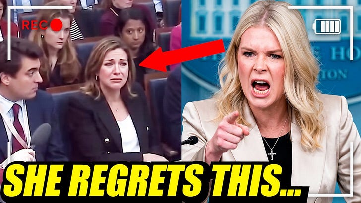 Karoline Leavitt TEARS smug reporter apart for utterly DUMB question in front of the cameras