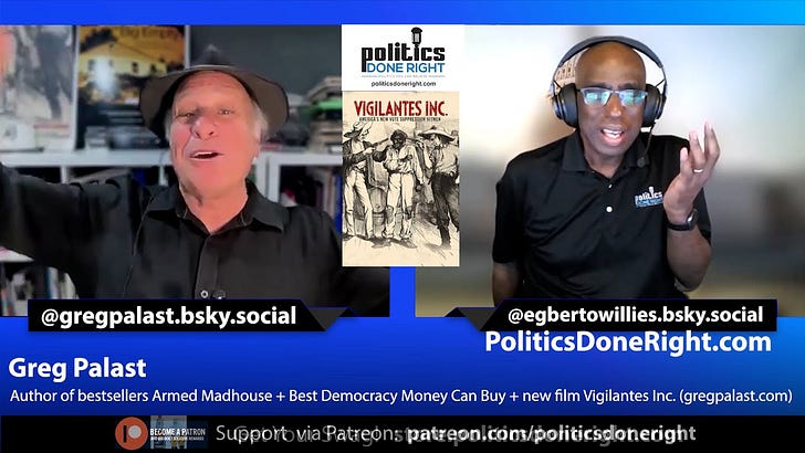 Investigative reporter Greg Palast discusses the voting trickery that elected Trump.