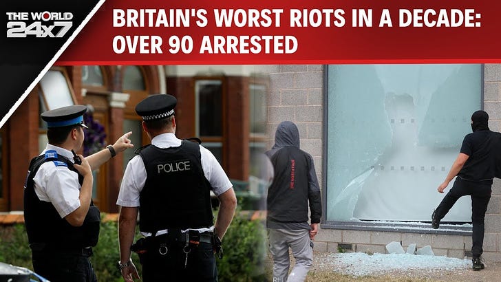 UK Violence | Britain's Worst Riots In A Decade: Over 90 Arrested