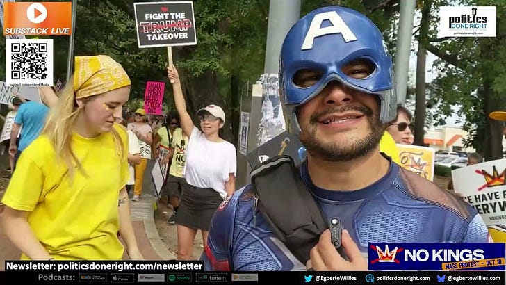 Kingwood, Texas #NoKingsKingwoodTX protest largest protest ever at over 1,000 participants.