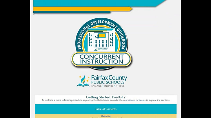 View Fairfax County Public Schools’ “Concurrent Instruction Professional Development Guidebook”