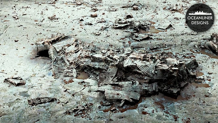 Stunning new scans reveal RMS Titanic debris field in eerie detail
