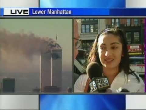 "Oh my goodness, there's another one!" Fox 5 News, Good Day NY 9/11 live shot of plane hitting Second Tower and apparently flying right through it as planes do when they hit buildings