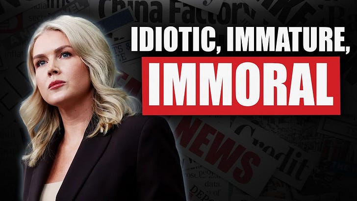 Idiotic, immature and immoral