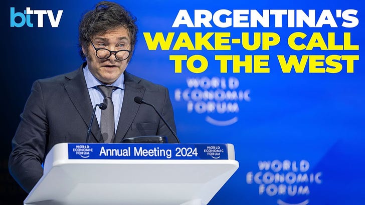 Argentine President Javier Milei's 2024 Davos talk is a LIMITED HANGOUT!