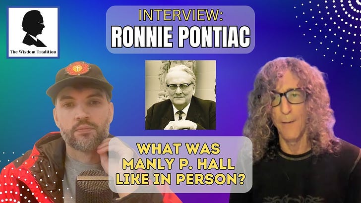 Interview with Manly P. Hall's Former Assistant RONNIE PONTIAC