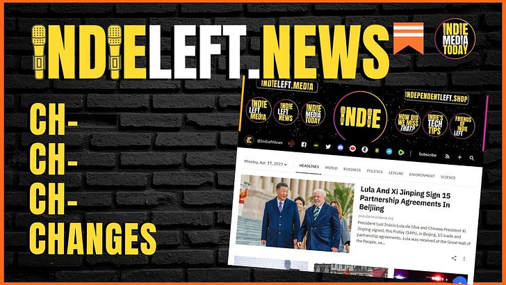 ANNOUNCEMENT: The Future of Indie Left News' website