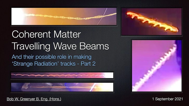 Coherent Matter Travelling Wave Beams