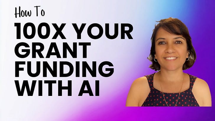 YouTube thumbnail — How to actually win more grants using AI, step-by-step