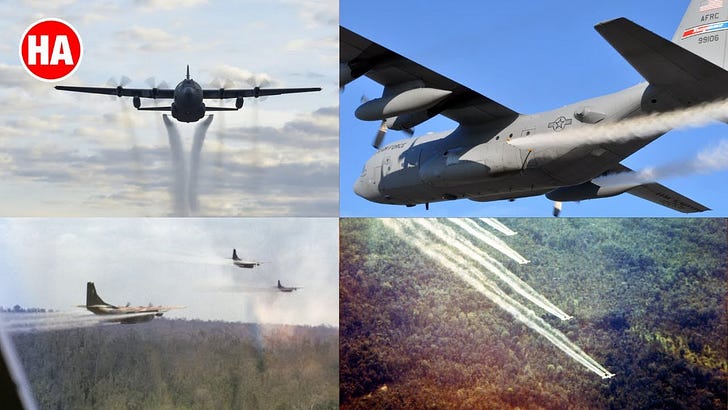 MILITARY ADMITS to SPRAYING AIR with ALUMINUM CHAFF