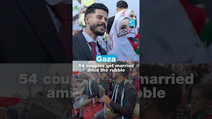 💍 Weddings on the Rubble: 54 Palestinian Couples Just Defied a Genocide