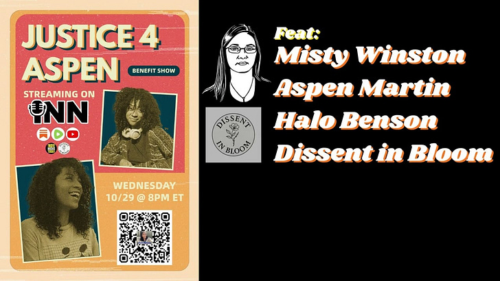 ANNOUNCEMENT: #Justice4Aspen Livestream Fund Drive Wednesday, Oct 29