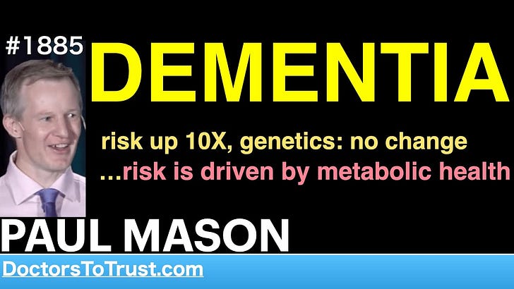 Genetics vs metabolism in dementia prevalence