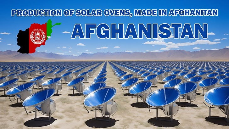 Production of Solar ovens made in Afghanistan