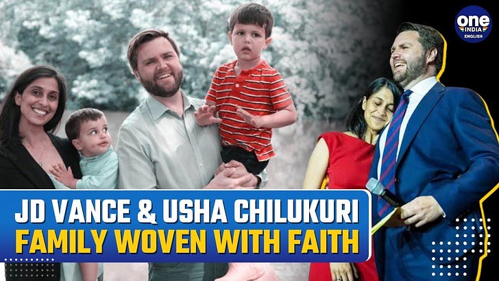 "JD Vance's Hindu-Christian Love Story: How His Wife Usha Shaped His Life | Journey of Faith & Family" ...