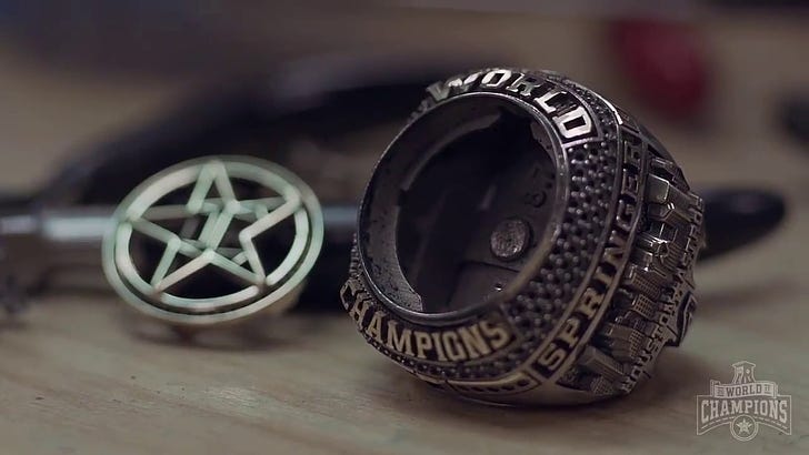 Astros giant 2022 Championship ring unveiled next to 2017 ring at Minute  Maid Park