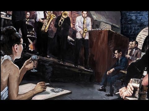 Bob Dylan — Moody Club (Painting, 2021) / I Want to Live! (Film, 1958)