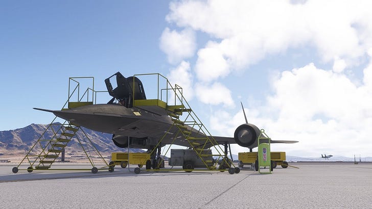 Livestream flight in the Milviz Lockheed SR-71 Blackbird in Flight ...