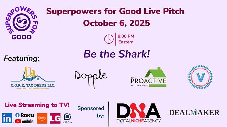 Tonight’s Live Pitch: Impact Meets Opportunity