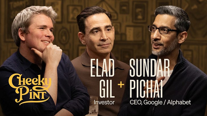 Q&A with Sundar Pichai on the history of Google and AI, speed and Search, Google's AI comeback, bottlenecks, capital allocation, how Google works, and more (John Collison/Cheeky Pint)