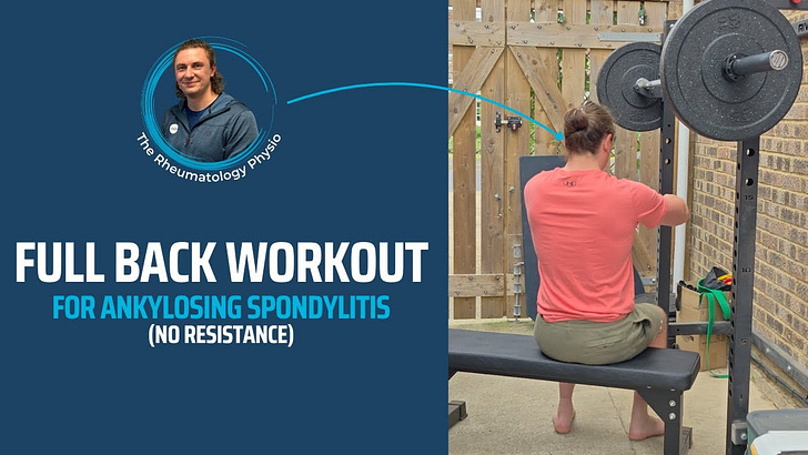 Back Exercises For Ankylosing Spondylitis | FULL BACK WORKOUT | No Resistance Option