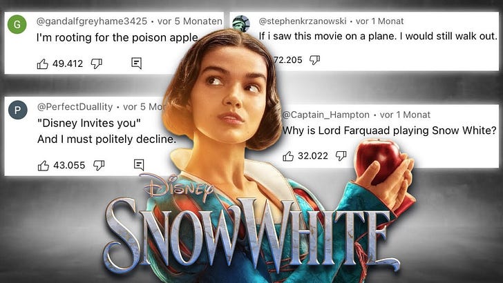 "Wenn Schneewittchen so toxisch ist, dass sie den Apfel vergiftet" - Warum das Netz 'Snow White' roasted