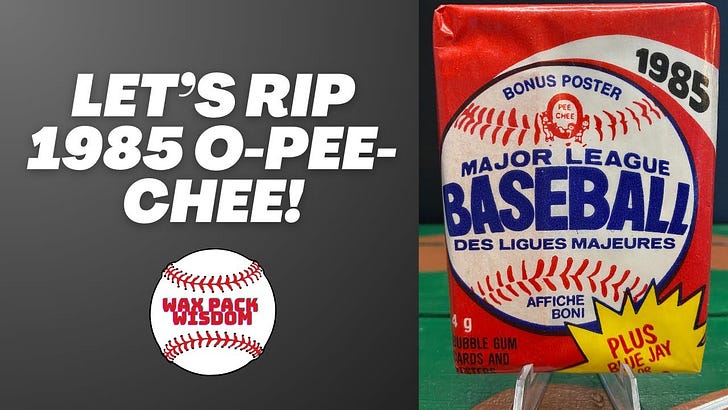 Let's Rip 1985 O-Pee-Chee Baseball! Massive Hall of Famers and MLB Stars of the 1980s Pulled!!! 