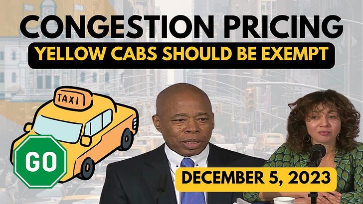 🌆 Final Congestion Toll For NYC Taxis & FHVs *Almost* Decided, Taxi Exemption Still On Table