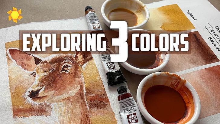 Comparing 3 Daniel Smith Transparent Oxide watercolors