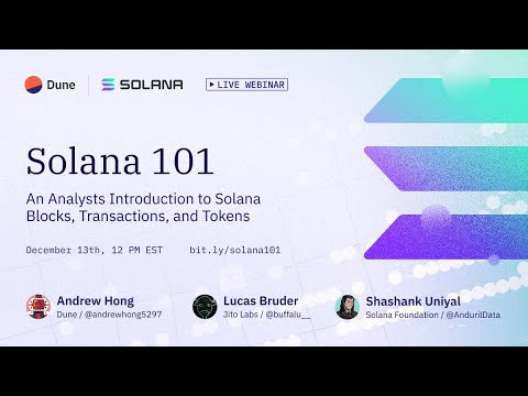 Basic Solana Data Analytics In One Hour (Youtube)
