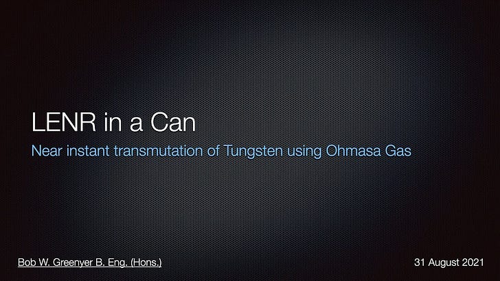 Assisi 2021 - LENR in a Can