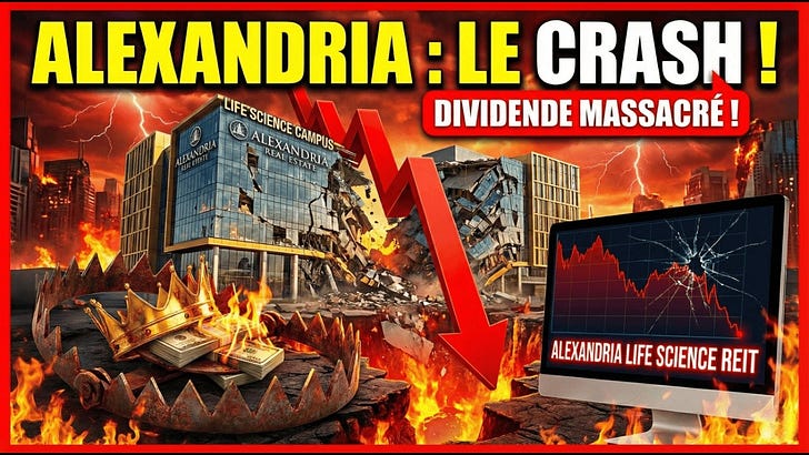 Alexandria Real Estate (ARE) : Dividende coupé de 45% ! Opportunité historique ou piège ?

