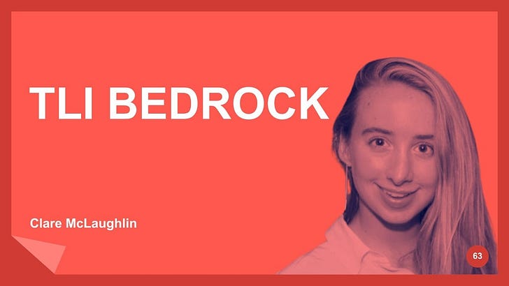 🏊‍♂️ Episode 63 — Clare McLaughlin Bielas (TLI Bedrock)
