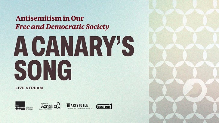 A Canary's Song: Antisemitism in Our "Free and Democratic Society"