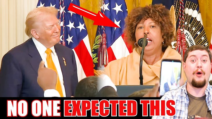 "MAGA Grandma" grabs the mic from Trump, what happens next is unbelievable