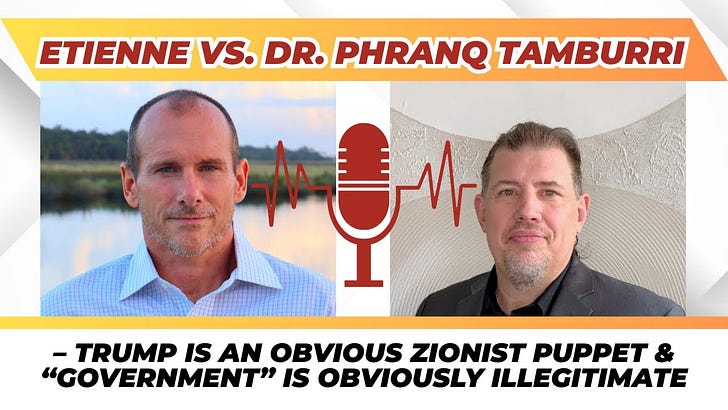 Etienne vs Phranq Tamburri of the Trump (Chump) Report on Freedom's Phoenix
