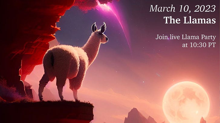 March 10, 2023: Wen Llama 🦙🥳