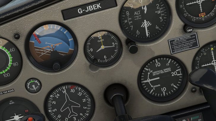 Practicing Instrument Only Flight in the Cessna 152 in Microsoft Flight ...
