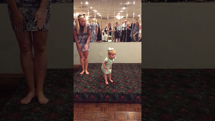 Irish Toddler Shows How to dance the 3 Tunes
