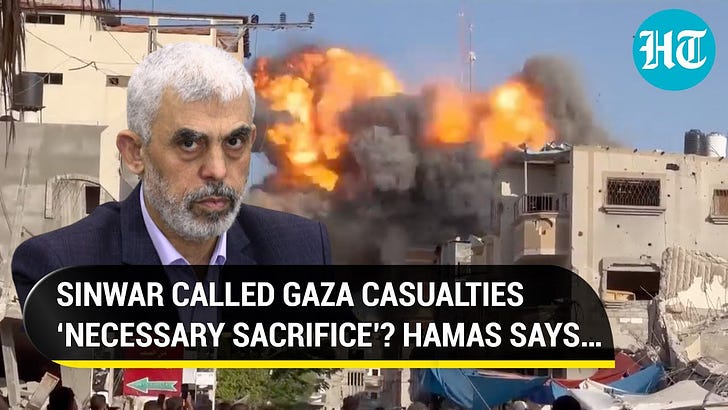 Did Hamas' leader really call Gaza civilian deaths a “necessary sacrifice”?