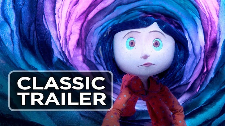 Coraline from the horror children book to a cult animation movie