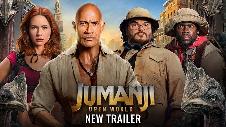 A Tale of 2 ‘Jumanji: Open World’ Trailers