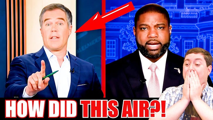 Byron Donalds REFUSES to be bullied by MS Now wannabe tough guy in loud live interview