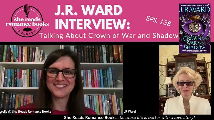 J.R. Ward Interview & New Book List of Best Escort Romance Books