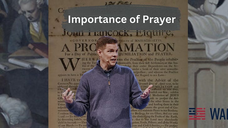 Importance of Prayer - WallBuilders’s Substack