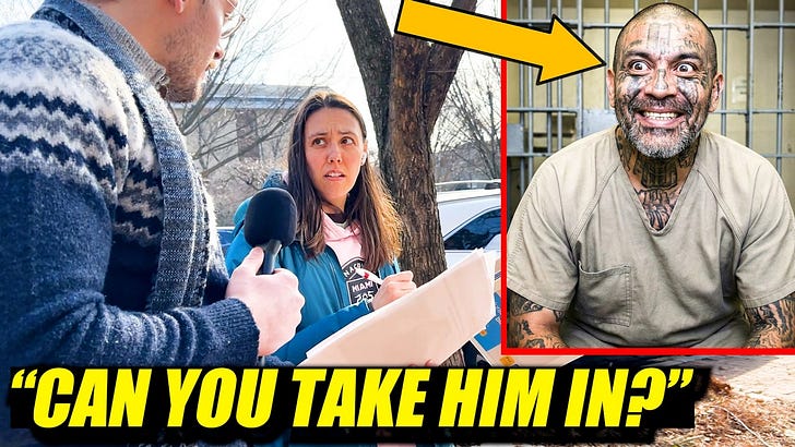 WATCH: Asking liberals "Can this violent illegal criminal stay with you?"