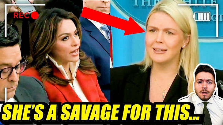 Karoline Leavitt TEARS reporters for anti-Trump lies - Forces them to sit there and TAKE IT!!